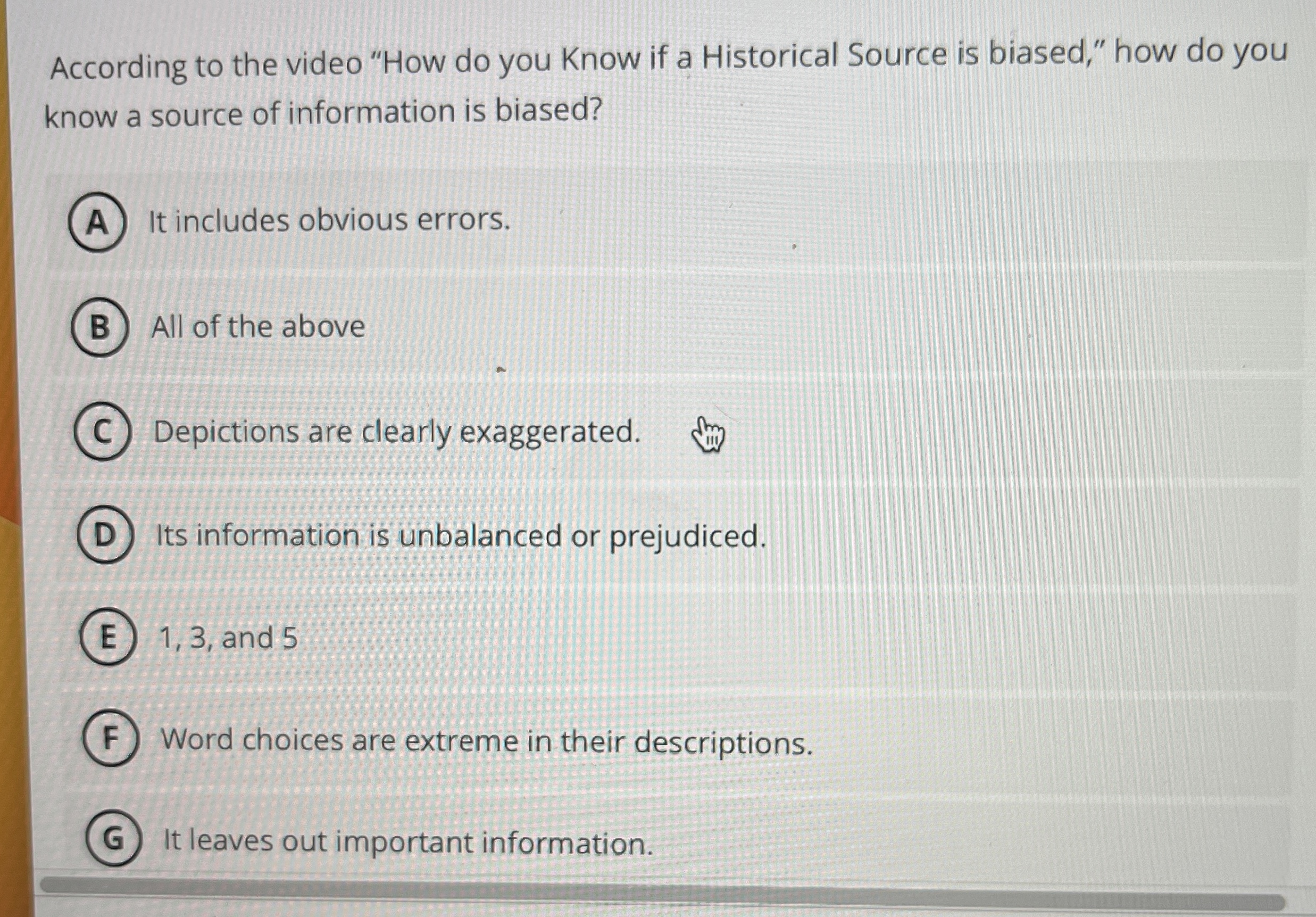 Solved According to the video "How do you Know if a | Chegg.com