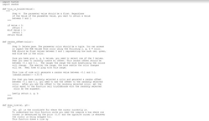 Solved Write a program that allows a user to draw line art | Chegg.com