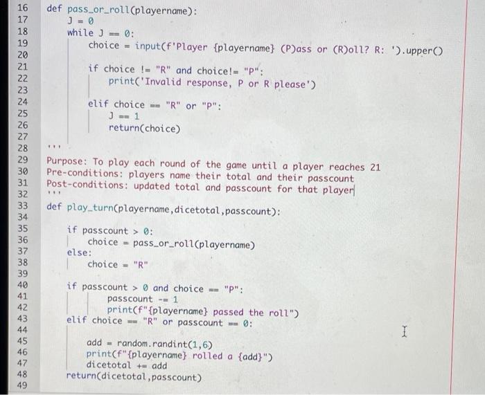 Solved game of 21 using python graphics. this was originnaly | Chegg.com