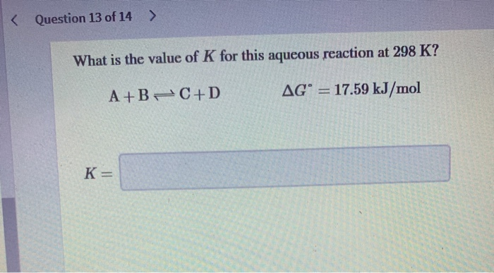 Solved What is the value of K for this | Chegg.com