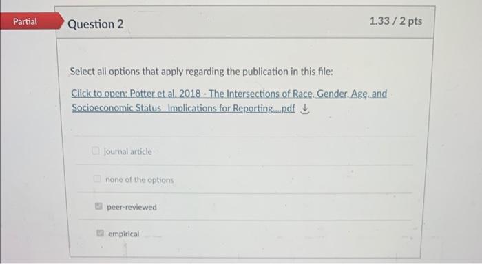 Solved Select all options that apply regarding the | Chegg.com