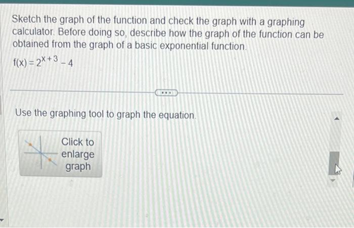 Solved Sketch the graph of the function and check the graph | Chegg.com