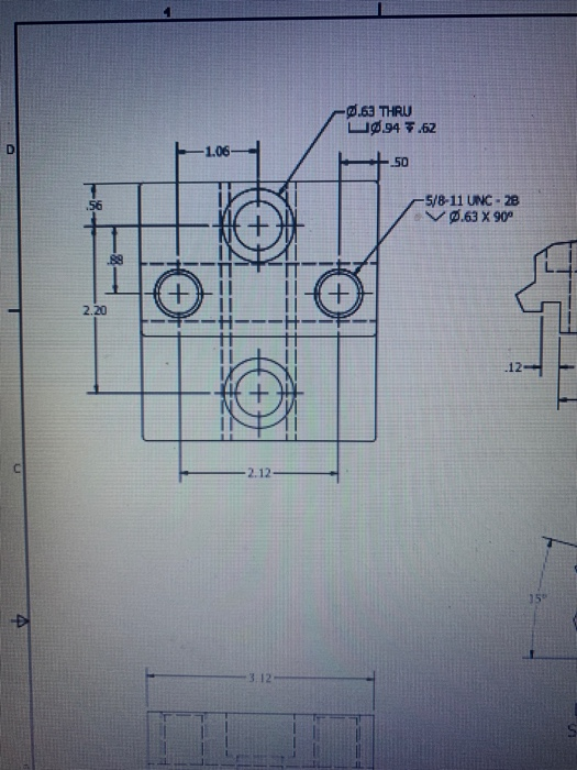 the assignment is to create a solid model and also a | Chegg.com