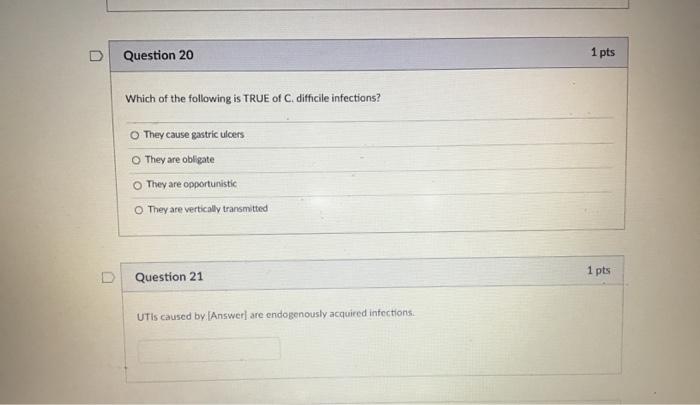 Solved Question 20 1 pts Which of the following is TRUE of | Chegg.com