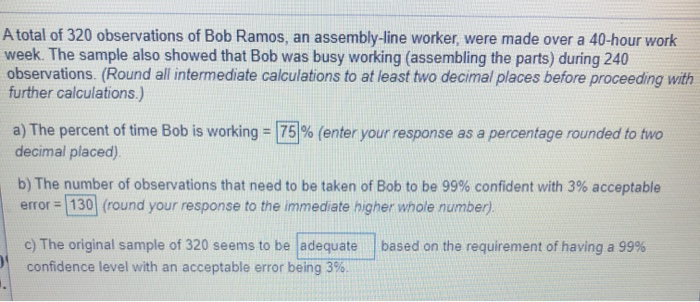 Solved A Total Of 3 Observations Of Bob Ramos An Assem Chegg Com
