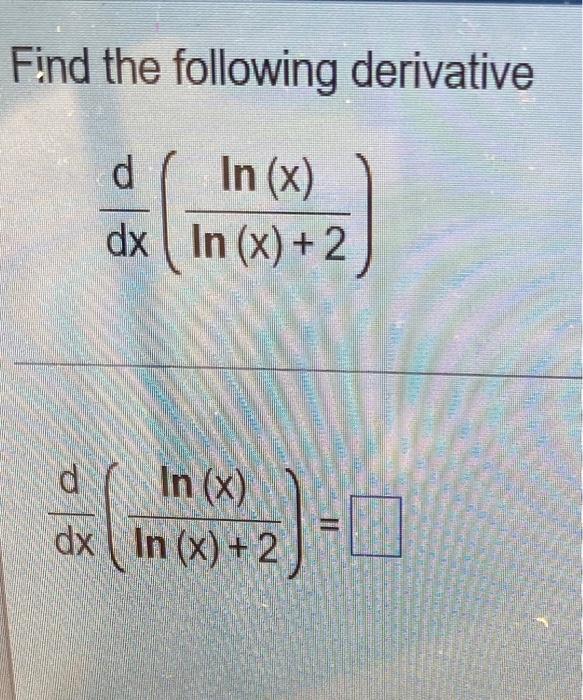 derivative of x dx