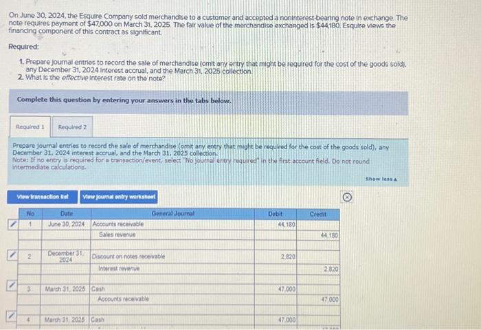 Solved On June 30 2024 The Esquire Company Sold Chegg Com   Image