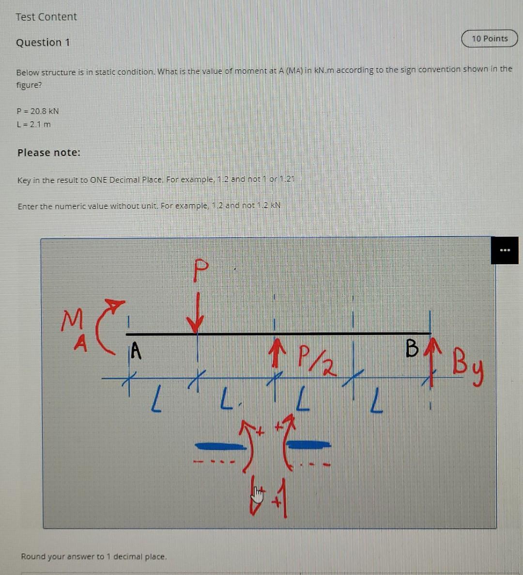 Solved Test Content 10 Points Question 1 Below structure is | Chegg.com
