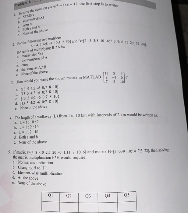 Solved Problem 1 2 J 14x 12 The First Step Is To Writ Chegg Com