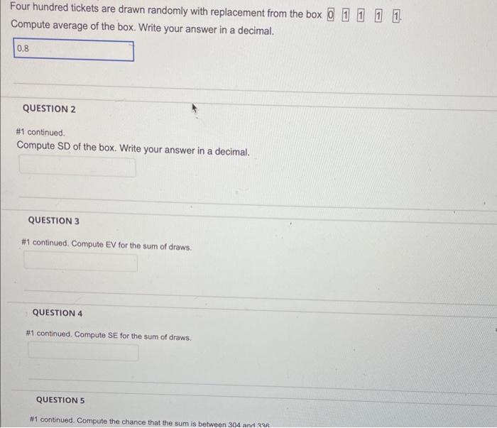 Solved Compute average of the box. Write your answer in a | Chegg.com