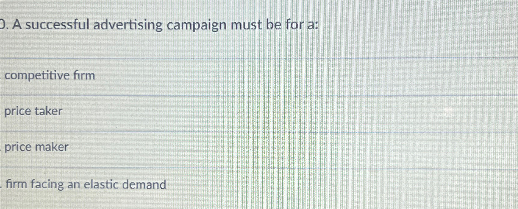 Solved A successful advertising campaign must be for