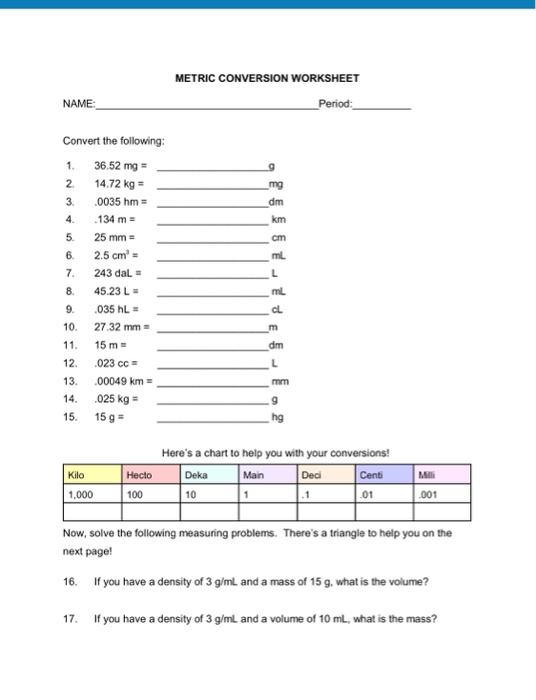 Solved Convert the following: 1. 36.52mg= 2. 14.72 kg= mg 3.