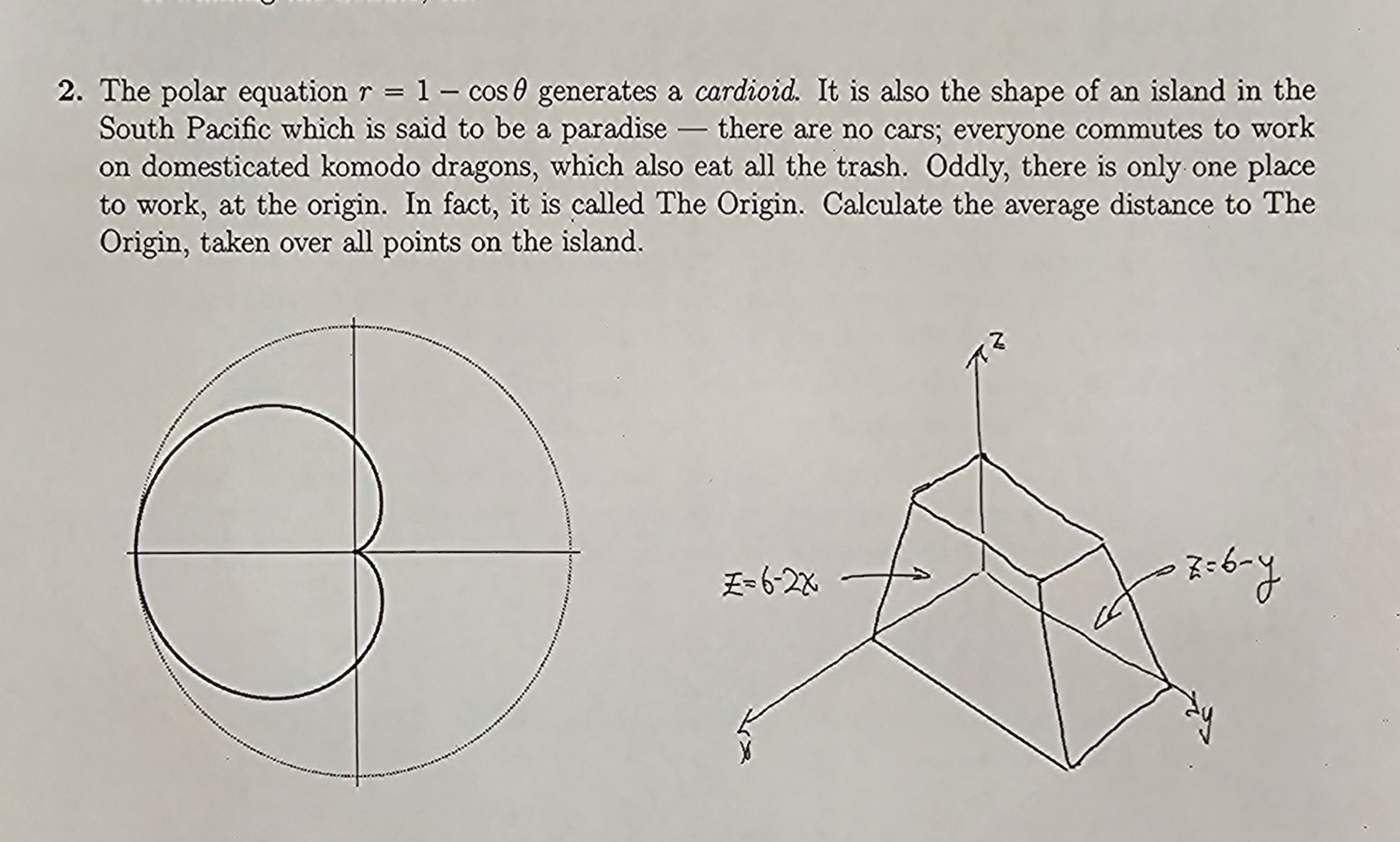 Solved The polar equation r=1-cosθ ﻿generates a cardioid. It | Chegg.com