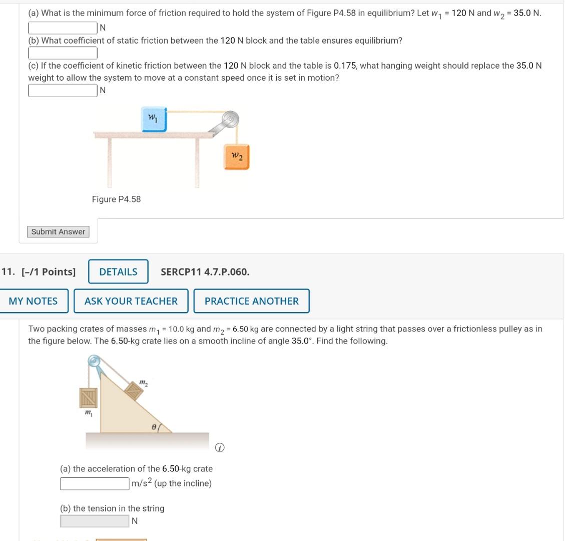Solved (a) What is the minimum force of friction required to | Chegg.com
