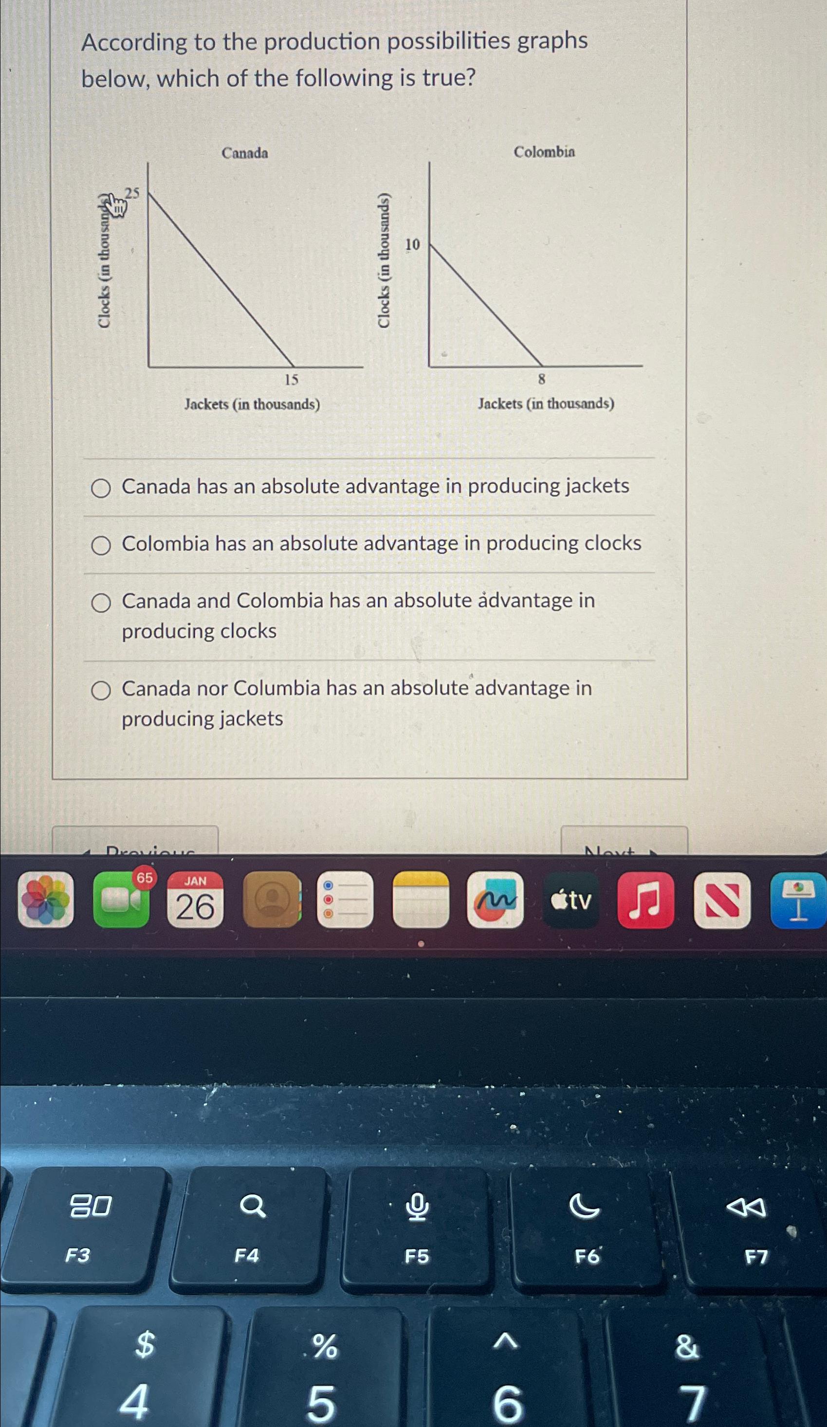 Solved According To The Production Possibilities Graphs | Chegg.com