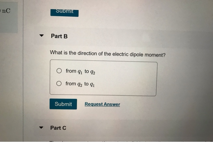 Solved Electric Dipole in an Electric Field Point charges q | Chegg.com