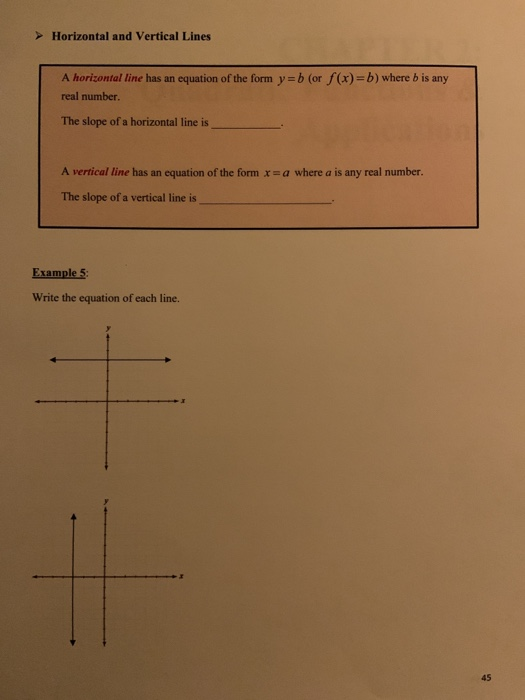 Horizontal Line - Slope, Equation