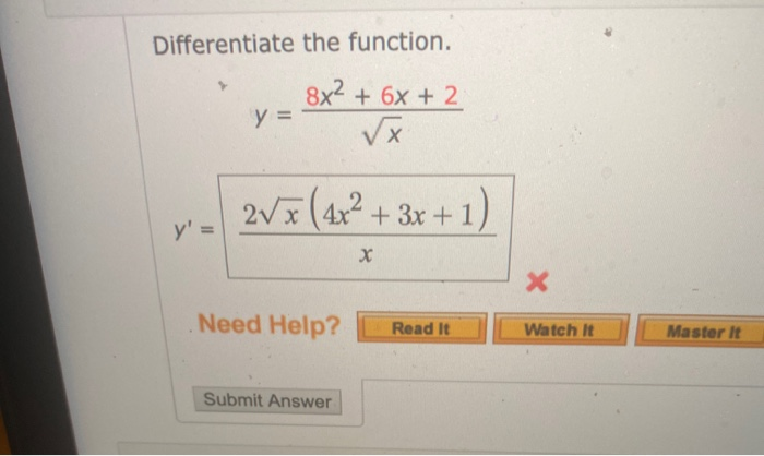 solved-differentiate-the-function-y-8x2-6x-2-2x-chegg