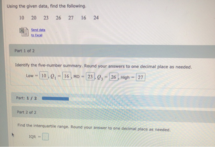 Solved Using The Given Data Find The Following Chegg Com