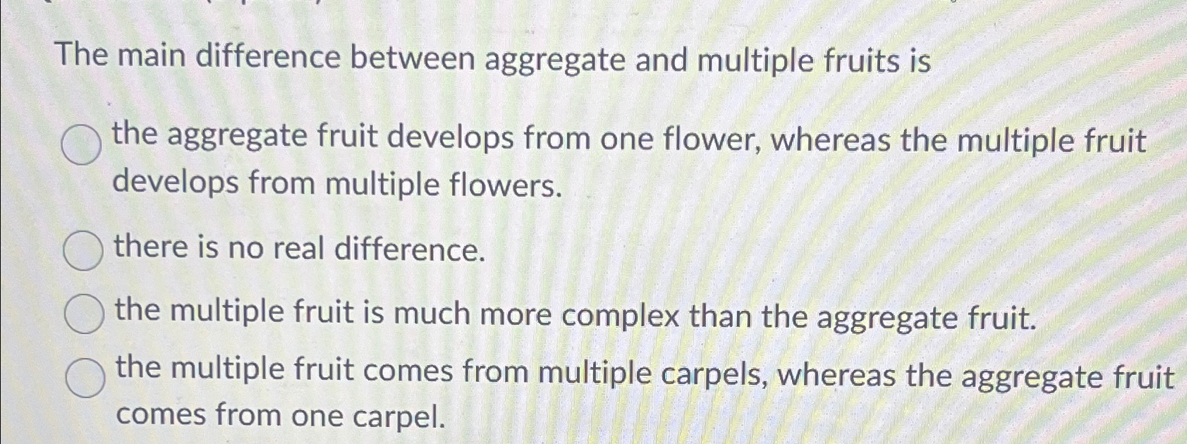 Solved The main difference between aggregate and multiple