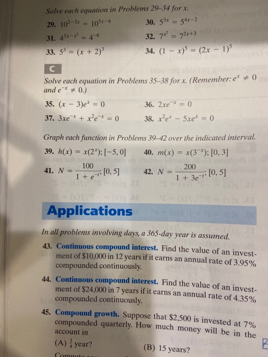 Solved 32. 7° = 72x+3 Solve each equation in Problems 29-34 | Chegg.com