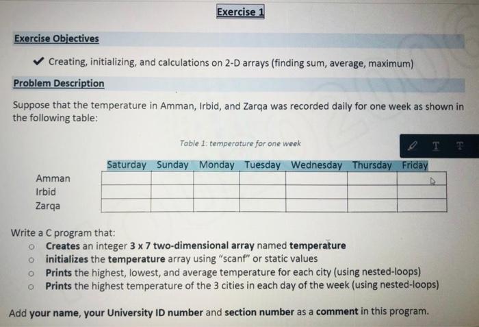 Solved Exercise 1 Exercise Objectives Creating Chegg