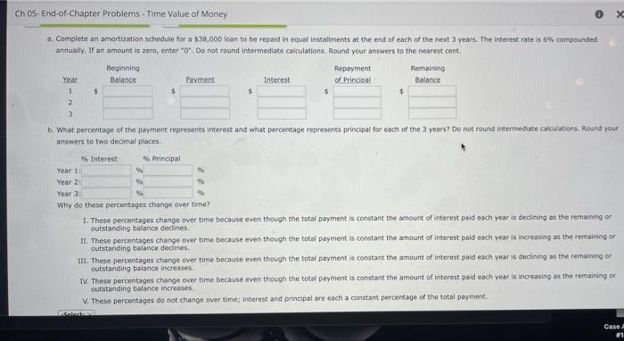 Solved Ch 05 End-of-Chapter Problems. Time Value of Money a | Chegg.com