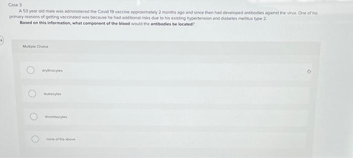 Solved Case 1 A 65 year old female was seen in the ER | Chegg.com