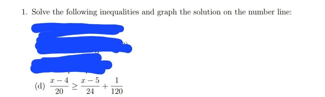 solve linear inequalities and graph the solutions on a number line