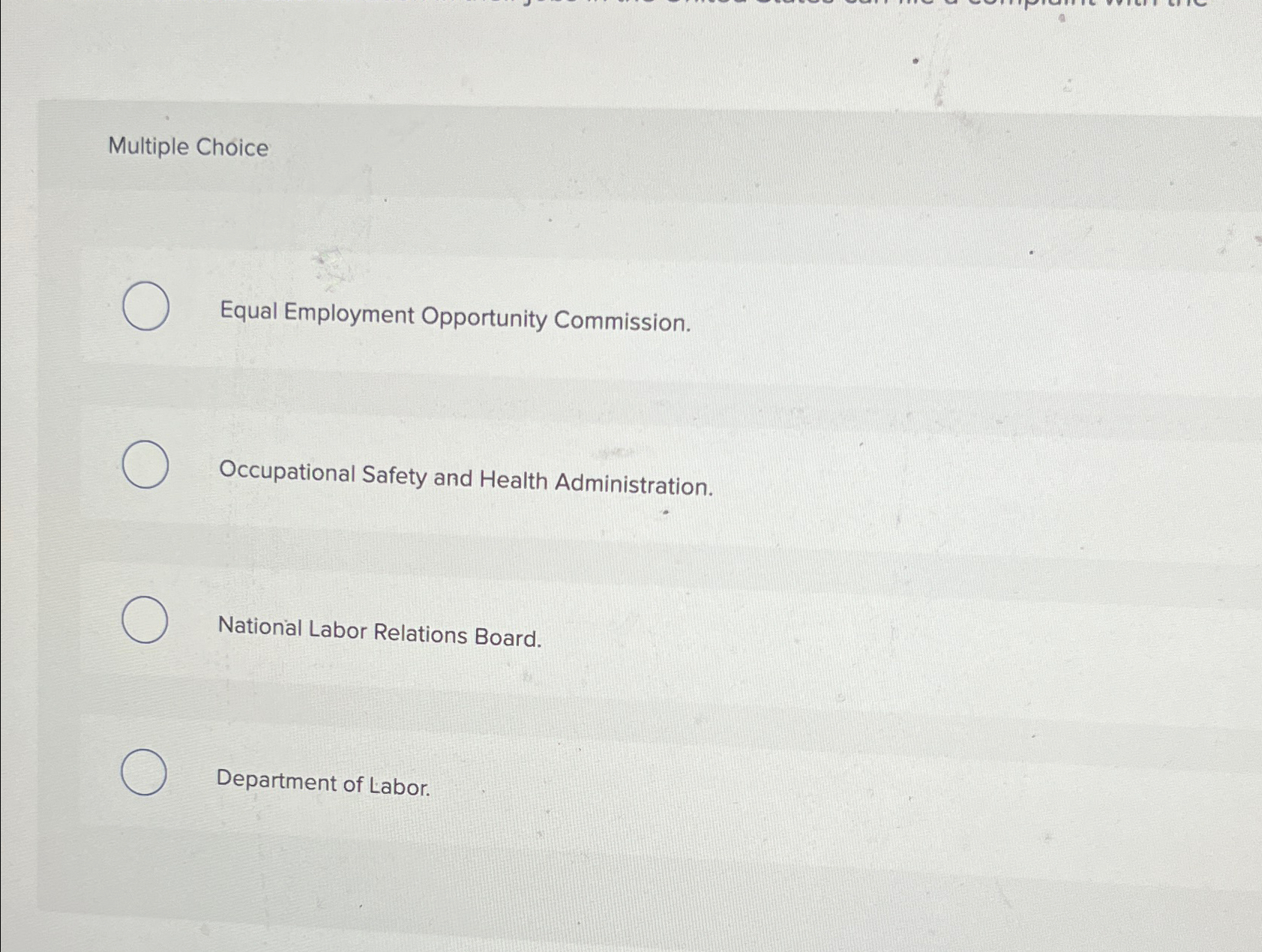 Solved Multiple ChoiceEqual Employment Opportunity | Chegg.com