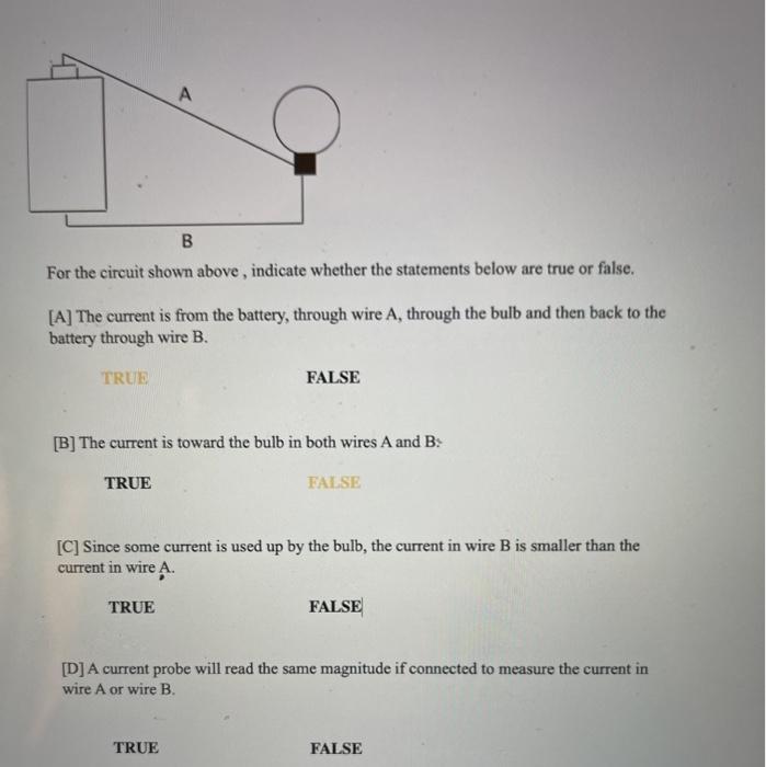 Solved A B For The Circuit Shown Above , Indicate Whether | Chegg.com