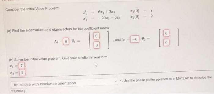 Solved Consider the initial Value Problem: | Chegg.com