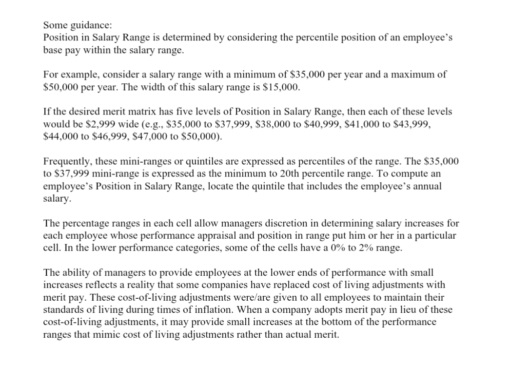 An exercise for Human Resource Management Students By | Chegg.com