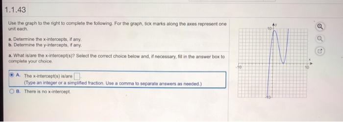 Solved 1.1.43 10 Use the graph to the right to complete the | Chegg.com
