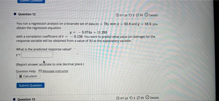 Solved Amit Question . Question 12 B01 pt 9399 Details You | Chegg.com