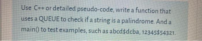 Solved Use C++ or detailed pseudo-code, write a function | Chegg.com