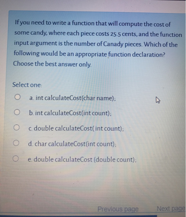 Solved If you need to write a function that will compute the | Chegg.com