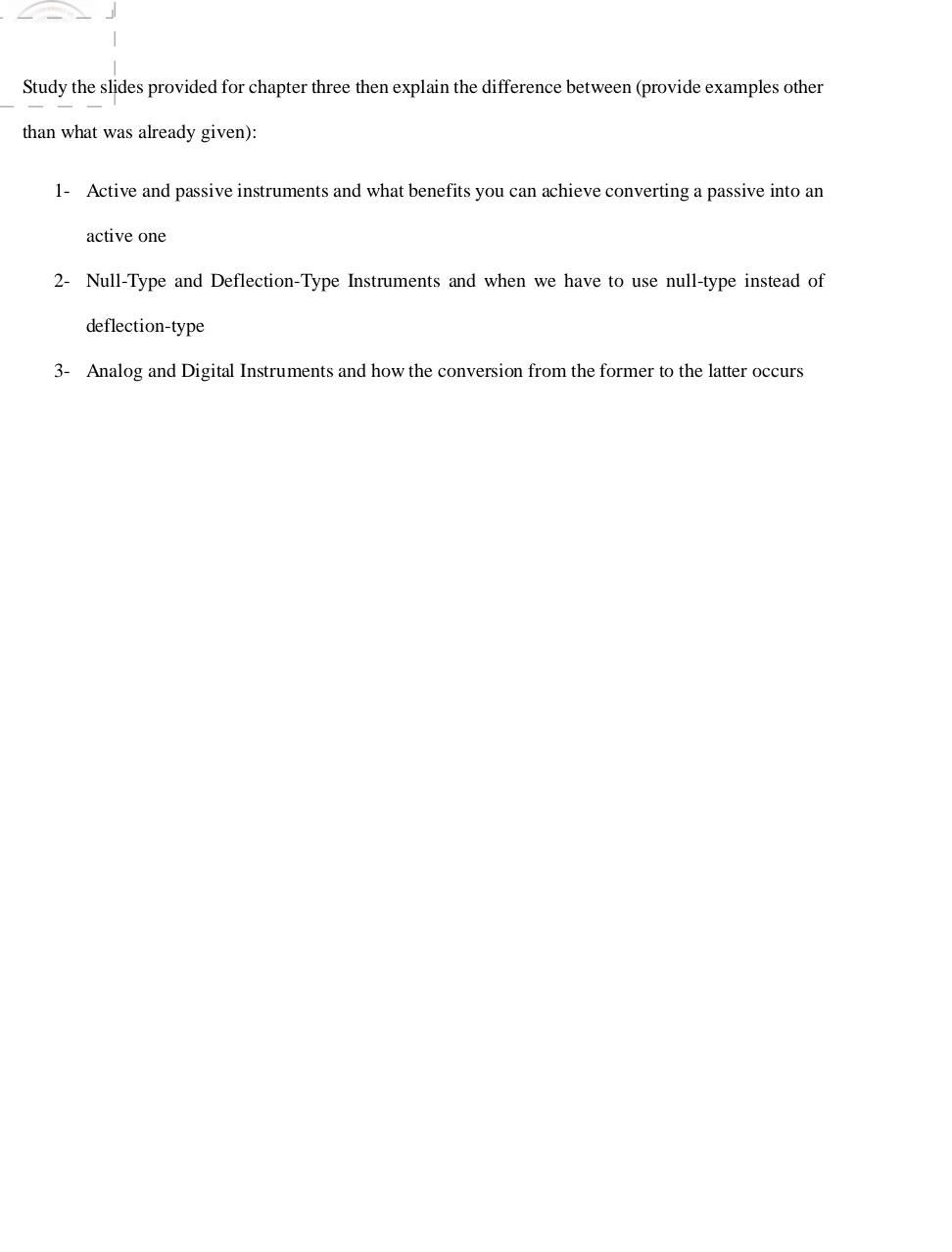 Solved Study the slides provided for chapter three then | Chegg.com
