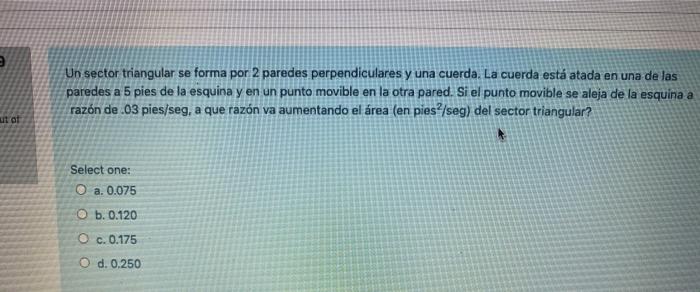 Solved A triangular sector is formed by 2 perpendicular | Chegg.com
