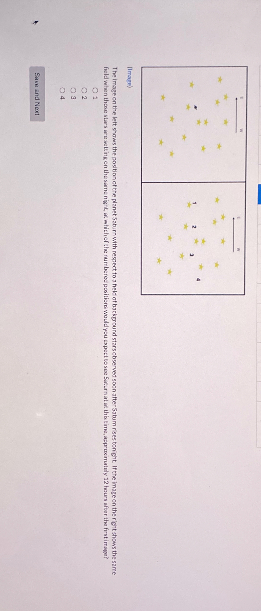 Solved (Image) ﻿field when those stars are setting on the | Chegg.com