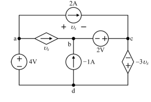 Solved When the given circuit is valid, find the power to | Chegg.com