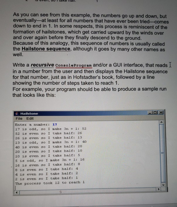 Solved As you can see from this example, the numbers go up | Chegg.com