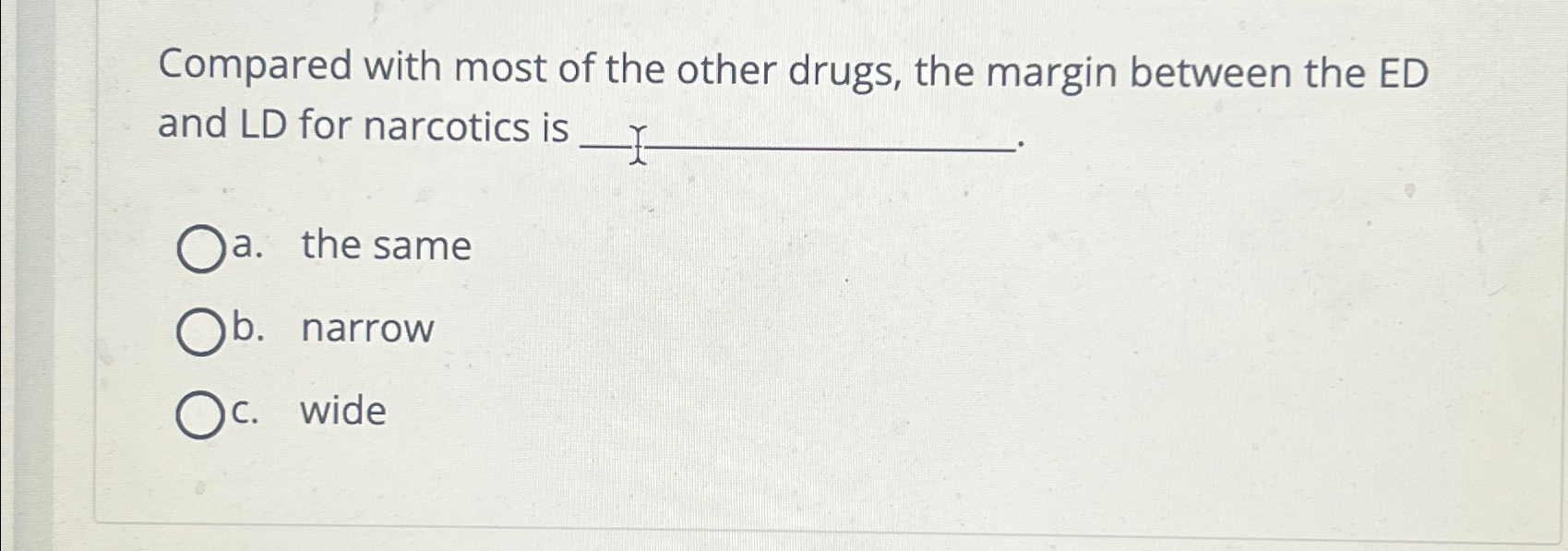 Solved Compared with most of the other drugs, the margin | Chegg.com