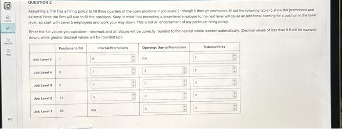 Solved Assuming a firm has a hiring policy to sll three