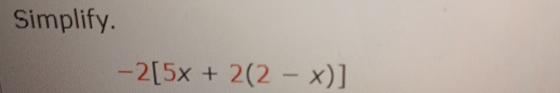 Solved Simplify 2 5x 2 2 x Chegg