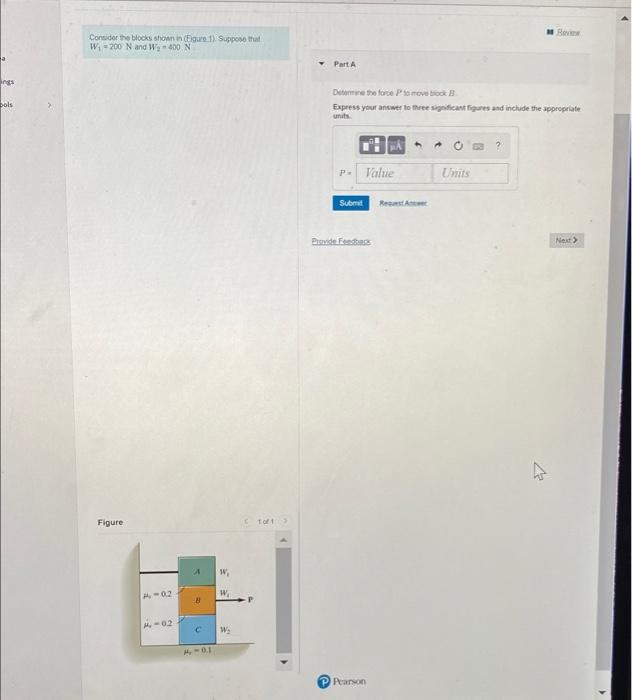 Solved 1 Review Consider the blocks shown in (Figure 1). | Chegg.com