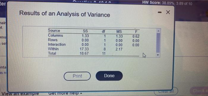 Solved Figure the effect size for each main effect and | Chegg.com