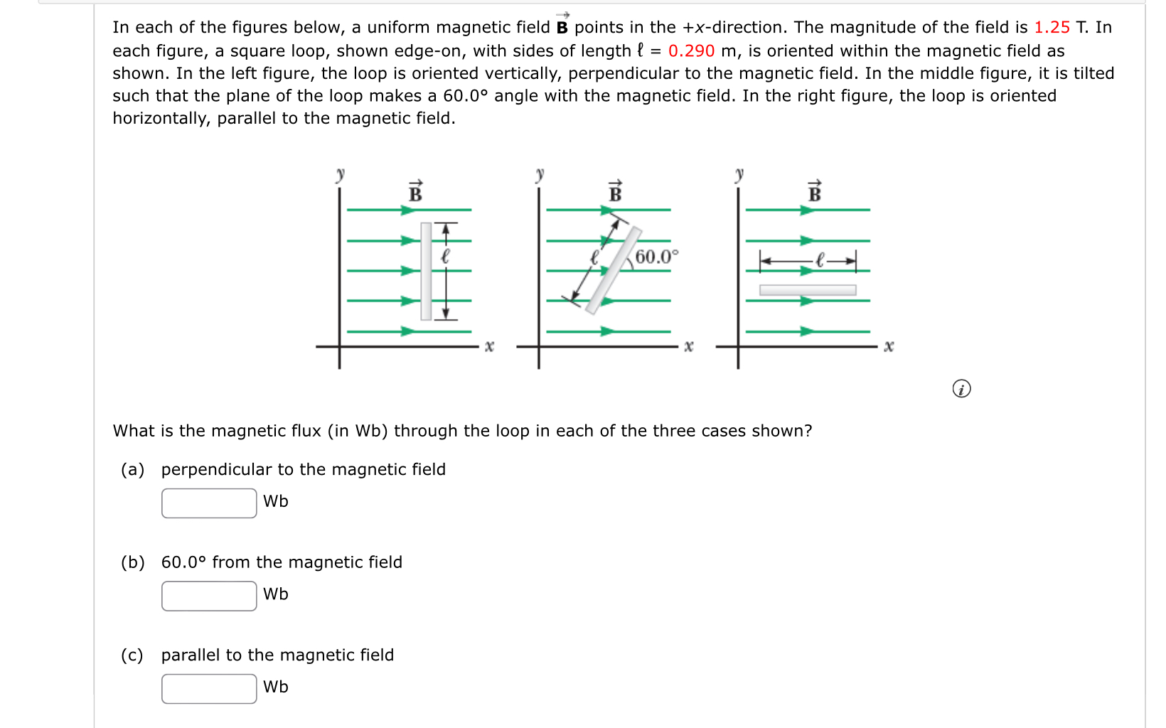 Solved In each of the figures below, a uniform magnetic | Chegg.com