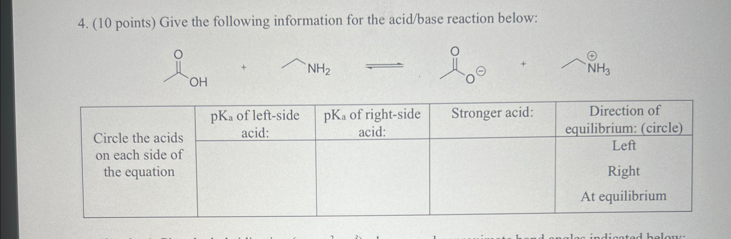 Solved (10 ﻿points) ﻿Give the following information for the | Chegg.com