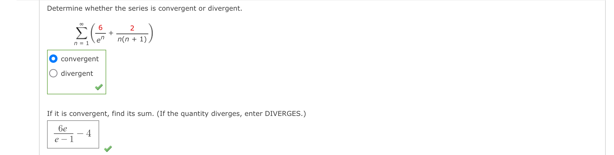 Solved Determine whether the series is convergent or | Chegg.com ...